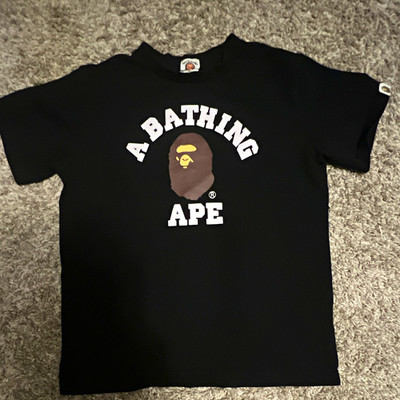 A Bathing Ape BAPE Kids Black Ape Head Logo Graphic T-Shirt Short Sleeve 4