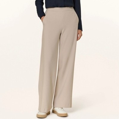 Raffaello Rossi Beige Aisha Pull-On Straight Cropped Pants - 44EU/L-XL  