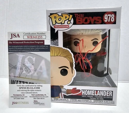 Signed Funko Pop! Television The Boys Homelander #978 JSA Authentic