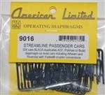 American Limited Models 9016 HO Black Diaphragms For Streamliners (Pack of 6)