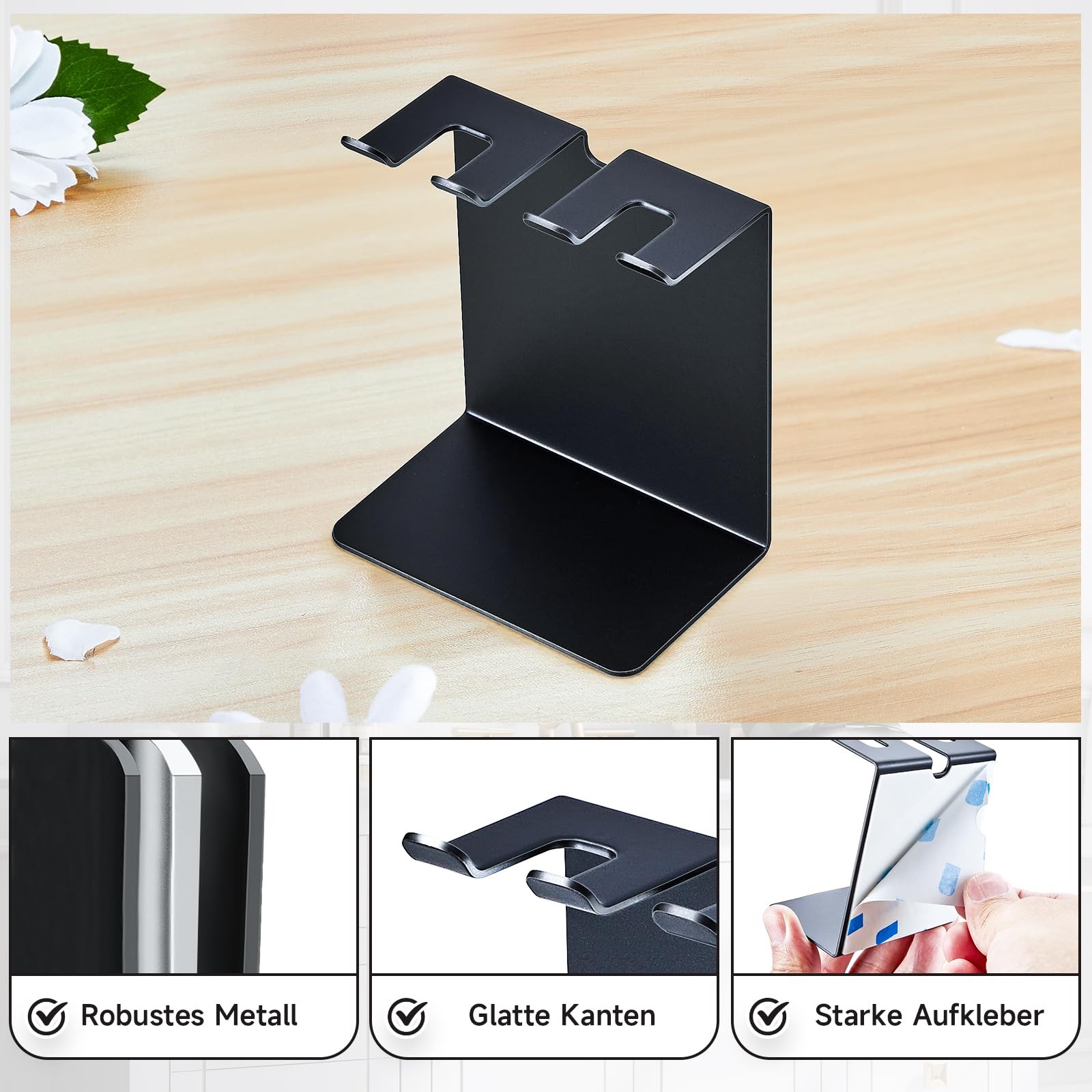 Support brosse a dent electrique mural brosse a dents placement libre - 3