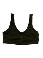 SET Active Sportbody Dip Bra in Dark Green