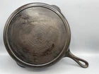 Griswold Erie Slant Logo #10 716A Vintage Cast Iron Skillet With Heat Ring
