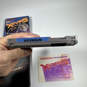 Gioco Nintendo NES Xevious The Avenger CIB completo di scatola 