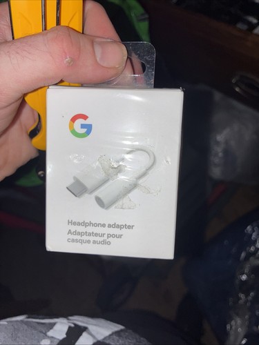 Google USB Type-C to 3.5mm Adapter, USB-C Phones - White Heaphone Adaptor