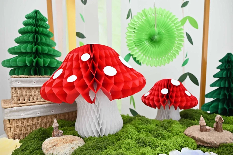 7 piezas bolas de panal decoraciones de árbol para hadas primer baby shower fiesta de té... Foto 3 de 4