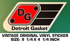 DETROIT GASKET - VINTAGE ORIGINAL VINYL DECAL STICKER-RACING ENGINE PERFORMANCE