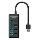 USB2.0 HUB Docking Station 4 Ports with  Charging USB2.0 Hub Computer2883