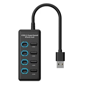 USB2.0 HUB Station d'accueil 4 Ports avec charge USB2.0 Hub Computer2883