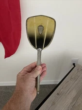 No Shave Life Beard Check Hand Mirror Shield Emblem Vintage