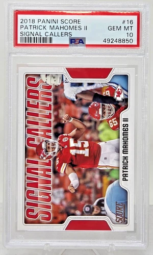 2019 Score PATRICK MAHOMES II Signal Callers PSA 10 Gem Mint