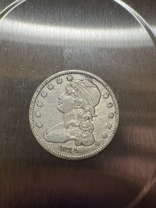 1834 Capped Bust Quarter Silver US Coin Better Detail NR  Fantastic Quality