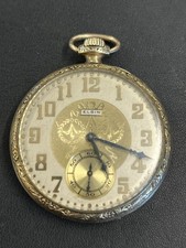 1923 Elgin 12S 17J Model 3 Grade 345 Open Face Pocket Watch - Working - GF Case