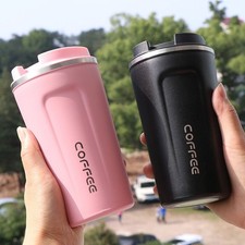 Insulated Coffee Mug Cup Travel Thermal Stainless Steel Flask Vacuum Leakproof