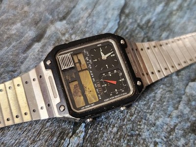 Vintage Citizen 8981-084535 Temp Sensor Alarm Chrono Digi-Ana