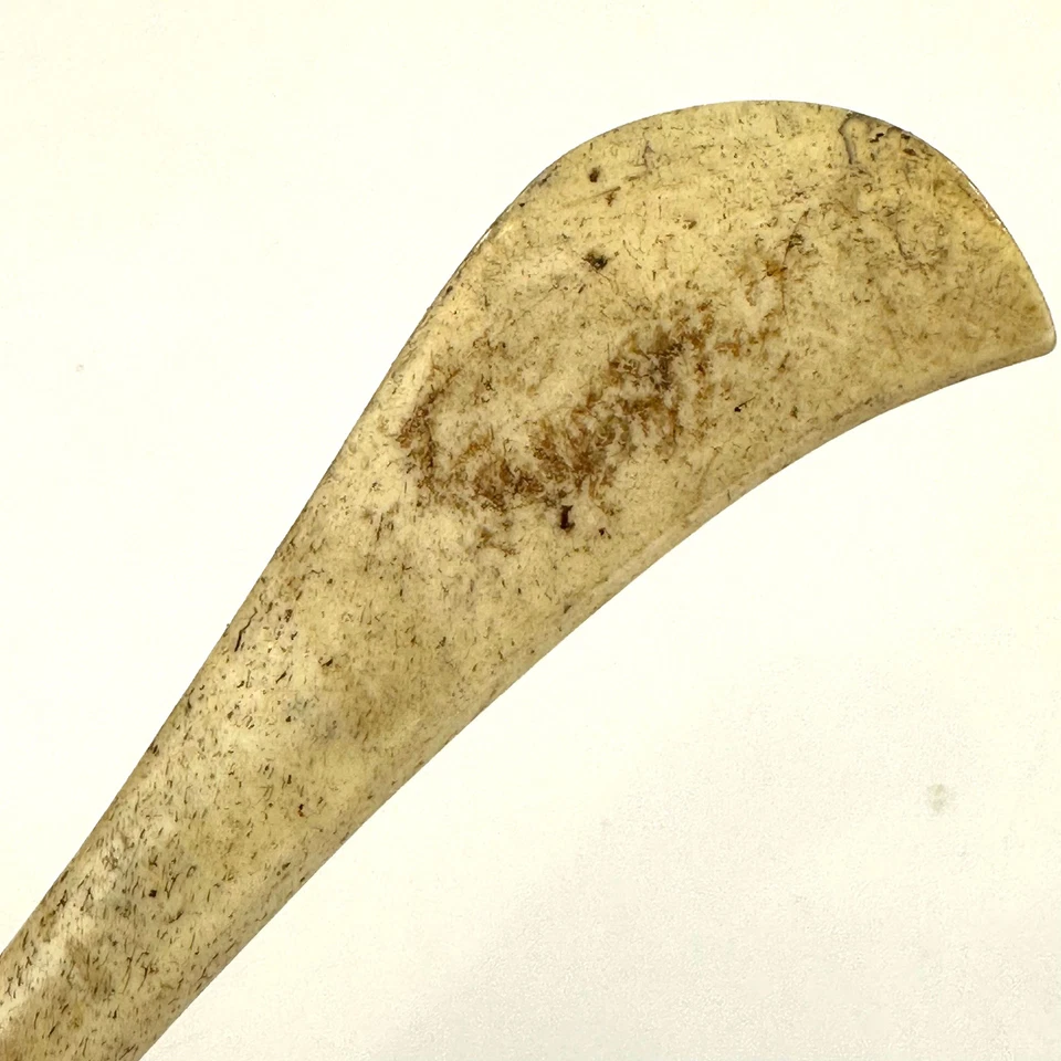 Antigua herramienta japonesa de tela Hera desplazamiento pliegue marca costura 4,75" Foto 3 de 4