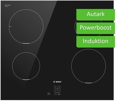 BOSCH Induktionskochfeld PUG611AA5E Kochfeld Induktion 60cm Autark Glaskeramik