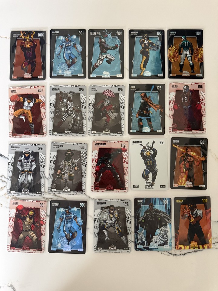 Bo Jackson Battle Arena BOBA Battlefoil Headlines Cupid Skuba Canine 20-card lot