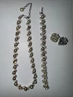 Trifari Costume Jewelry 3 Piece Set Necklace Bracelet Clip on Earrings