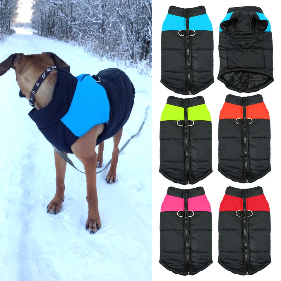Hundemantel Hundejacke Winter Hunde Kleidung Warm Weste für Chihuahua Labrador - Bild 3 von 4