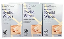 F&T Eyelid Wipes ( Lid Scrub ) 30ct ( 3 boxes )  /