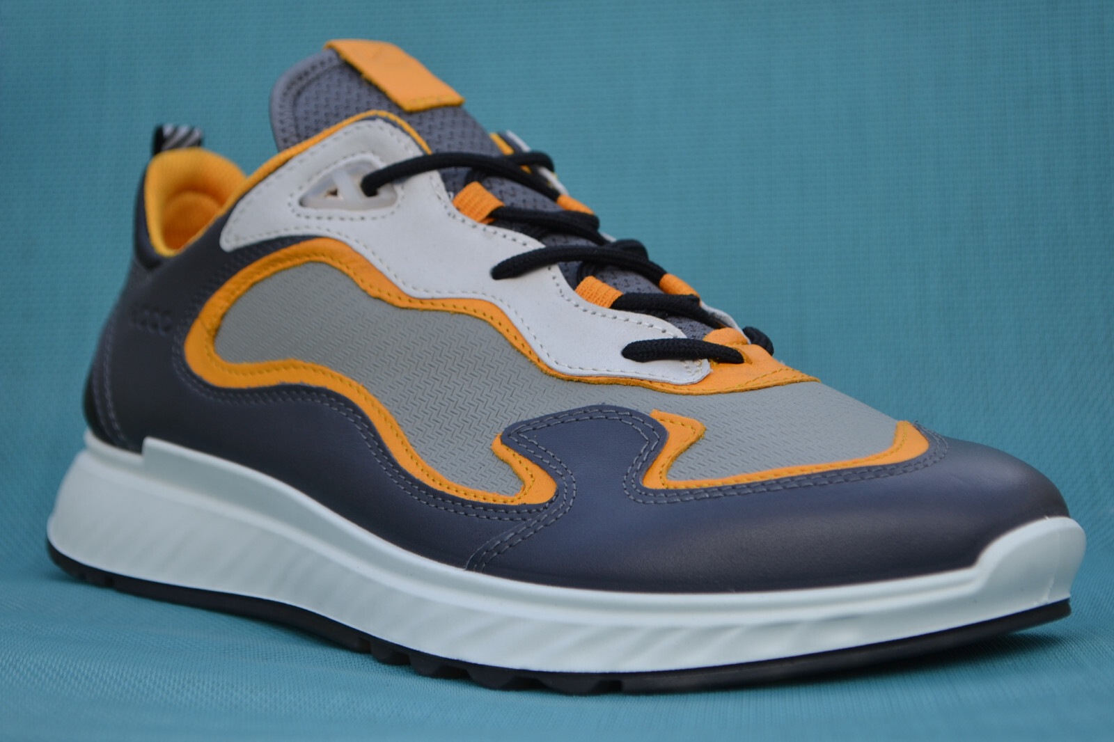 ECCO BNIB Mens Lightweight Shoes ST.1 Grey / Yellow UK 9 - 9.5 / EU 43 RRP £130 image 5