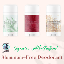 All-Natural, Aluminum-Free Deodorant  Infused w/ Essential Oils - 3 Varieties