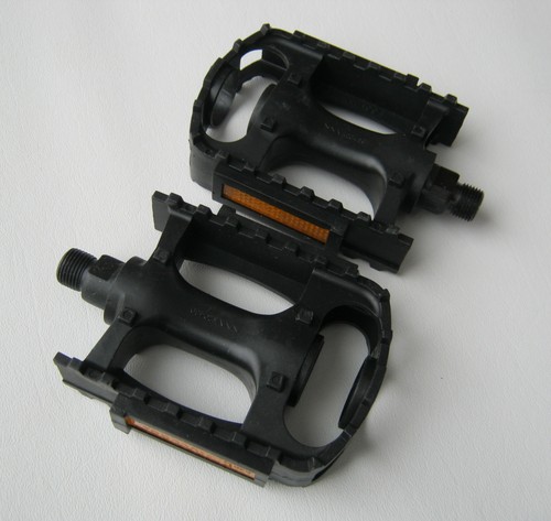 Pedales compuestos de resina de carretera BMX MTB 9/16" NW-99B negro bicicleta bicicleta bicicleta NUEVO - Imagen 2 de 8