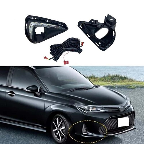 LED For Toyota Corolla Fielder Axio 18-20 Daytime Running Fog Light DRL Lamp - Picture 2 of 7