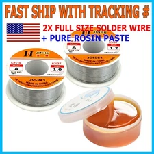 2PCs Soldering Wires  Natural Rosin Soldering Flux Paste Welding Grease 23 Gram