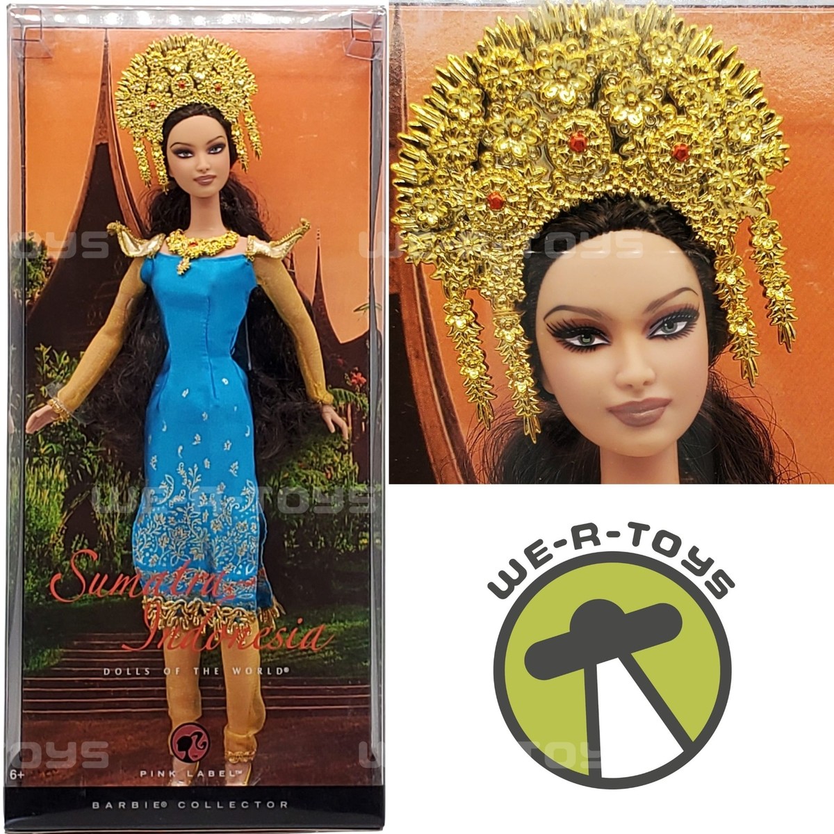 Sumatra Indonesia Barbie Dolls of the World Pink Label 2007 Mattel