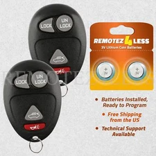 2 For 2001 2002 2003 2004 2005 Buick Regal Keyless Entry Remote Car Key Fob