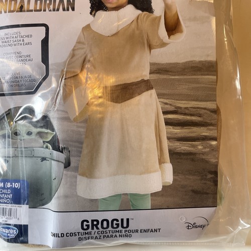 Girl's Star Wars Child Grogu Costume Mandalorian Disney Med 8-10 Size New - Picture 6 of 24
