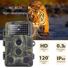 Outdoor Hunting Trail Camera 24MP 2.7K Wildlife Scouting Game Cam Night Vision