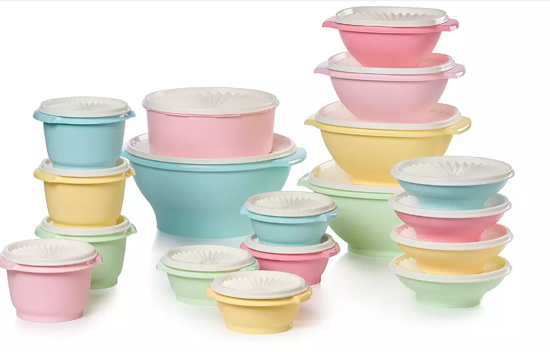 Tupperware S.S. Bowl Airtight Storage Container Set of (3 x 1,27 Cups)