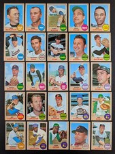 1968 Topps Baseball Set Break 25 Cards