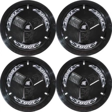 Dirt Defender 15 x 8 Vented Wheel Covers Mud Covers Black 4 Pack