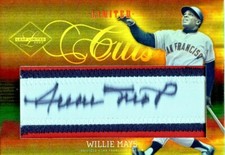 2003 Willie Mays Leaf Limited Cuts AUTOGRAPH Patch Jersey Gold /10 💎