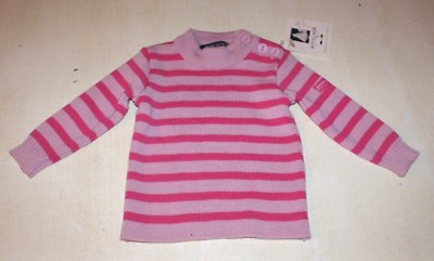 Pull Bébé Laine Mérinos Rose Taille 6 Mois Royal Mer Bretagne - Neuf étiqueté, Fabrication France