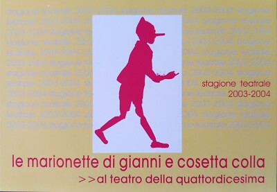 Postcard Pinocchio Le Marionette di Gianni e Cosetta Colla Teatro