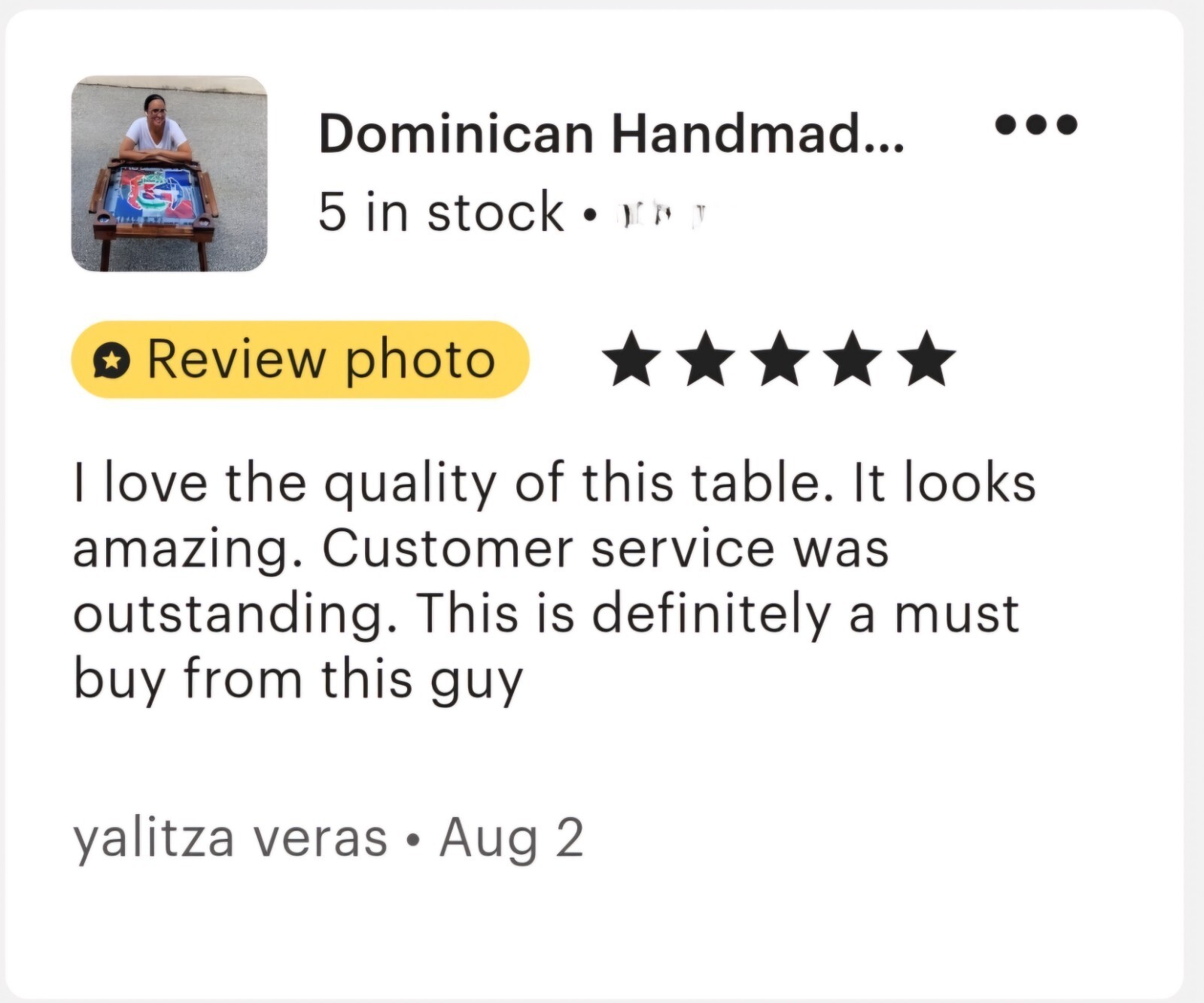 35" X 35" Big Handmade Domino Table: All Wood Folding Legs, Jamaican Flag Pride