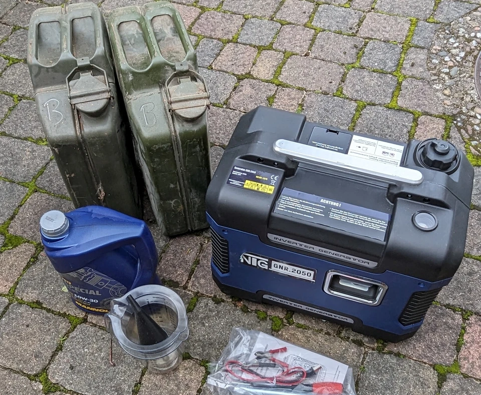Inverter Stromerzeuger - Mobiler Benzin Stromgenerator 2000W - mit Zubehör