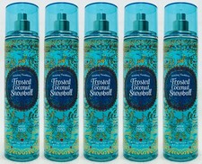 5 Bath  Body Works FROSTED COCONUT SNOWBALL Fine Fragrance Mist Body Spray 8 oz