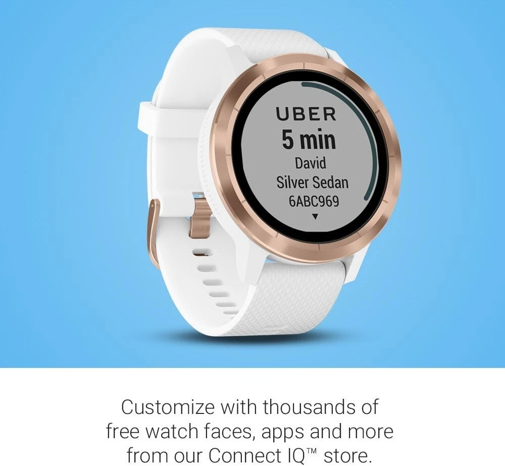 Garmin vivoactive 3 white and rose gold top