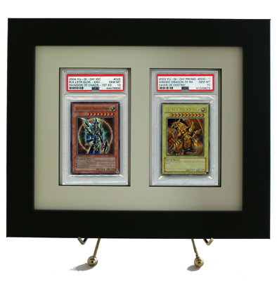 yugioh card display frame Collectible Card Game Deck Storage Box with Display Frames + Dividers --  Display, Organize, and Store Game Cards and CCG