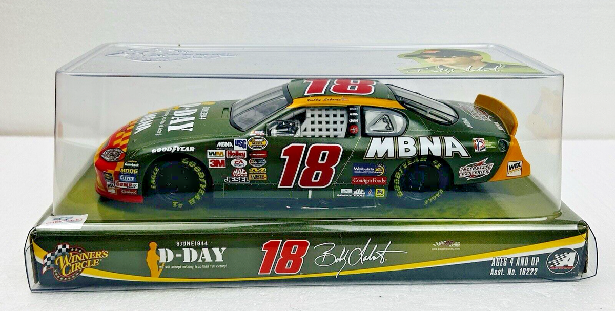 Winners Circle NASCAR #18 Bobby Labonte MBNA D-Day Scale 1/24 Die
