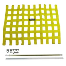 Assault Racing Yellow Ribbon Racing Window Net & Spring Loaded Mounting Kit 