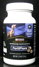 Purina Pro Plan FortiFlora Chewable Dog Probiotic Supplement 45 Tablet 09/2026 
