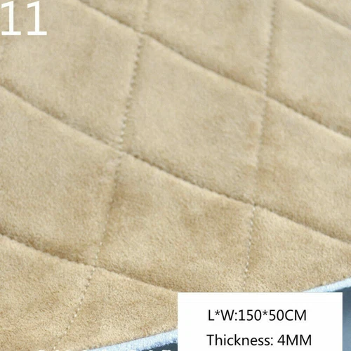 Thick Faux Suede Fabric Foam Backing Quilted Car Roof Upholstery Material Crafts - Picture 11 of 32