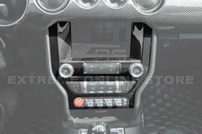 CARBON FIBER Interior Center Console Control Panel Cover For 15-23 Ford Mustang